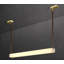  Luminaire suspendu linéaire en albâtre LIGHT Terra | Courroies en cuir | Auvent en métal | Luxe moderne-1960660224