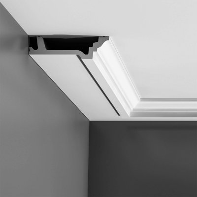 6-1/8 in x 1-3/4 in x 78-3/4 in Primed White Plain Polyurethane Crown Moulding