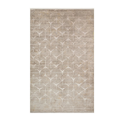 Tapis de couloir luxueux, 2,6 x 9,8 pi, 100% viscose / polyester, hauteur des poils de 0,2 po | Tissé à la machine, 864 000 points de fil | Résistant aux taches, facile à nettoyer avec l'aspirateur et le détachant | Conception élégante pour la décoration intérieure