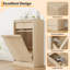 Wood Tilt Out Trash Can
