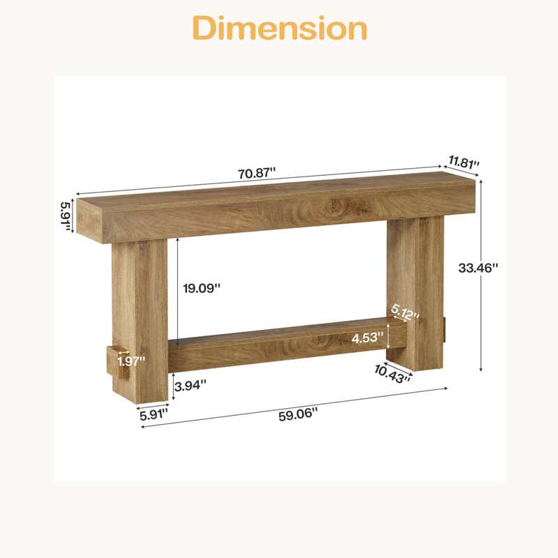 Table de couloir de style moderne, table de canapé, table de couloir, console