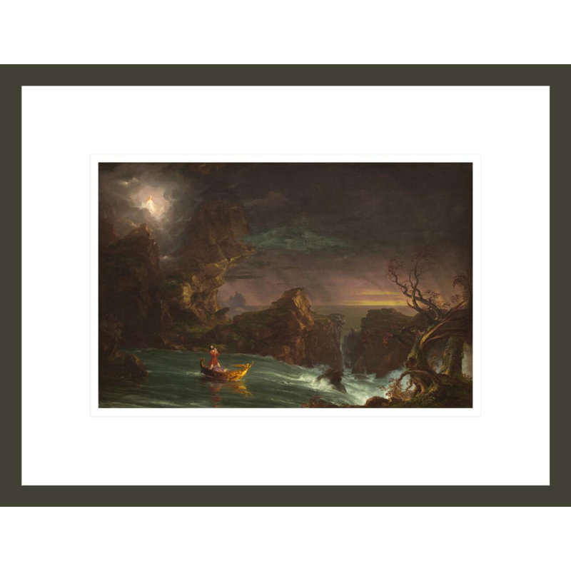Le voyage de la vie: la virilité par Thomas Cole, impression giclée sur cadre, H 12,98 po x l 16,75 po