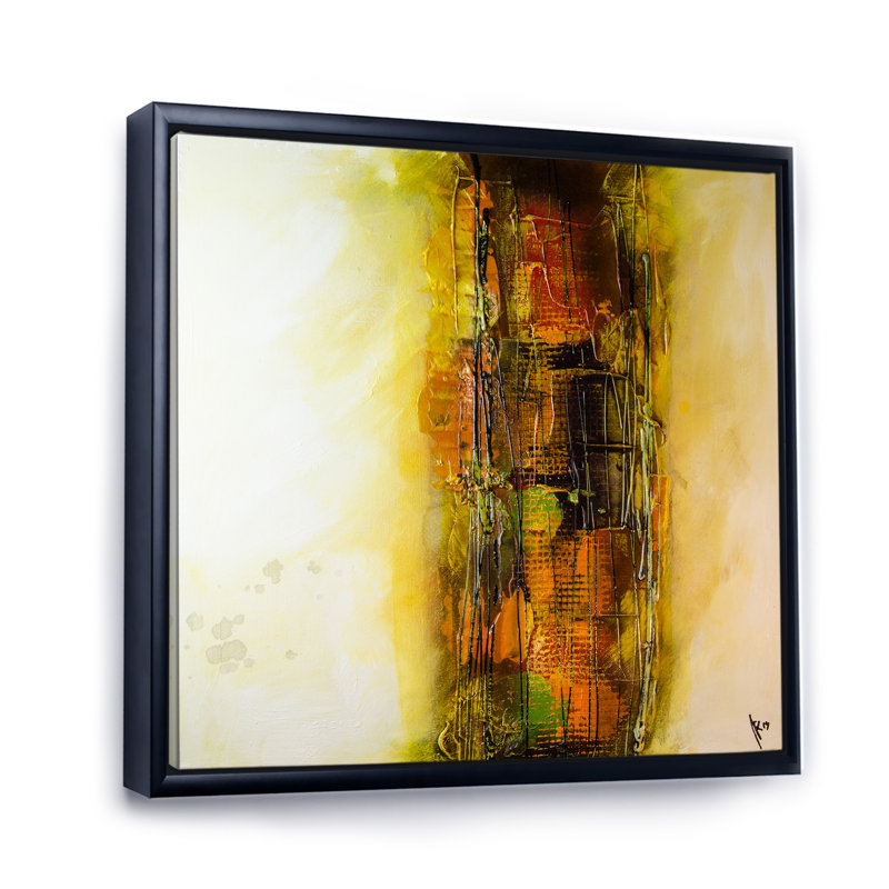Modern Modern Fine Art - reproduction d'art sur toile, H 36 po x l 36 po x P 1,5 po, Cadre flottant noir