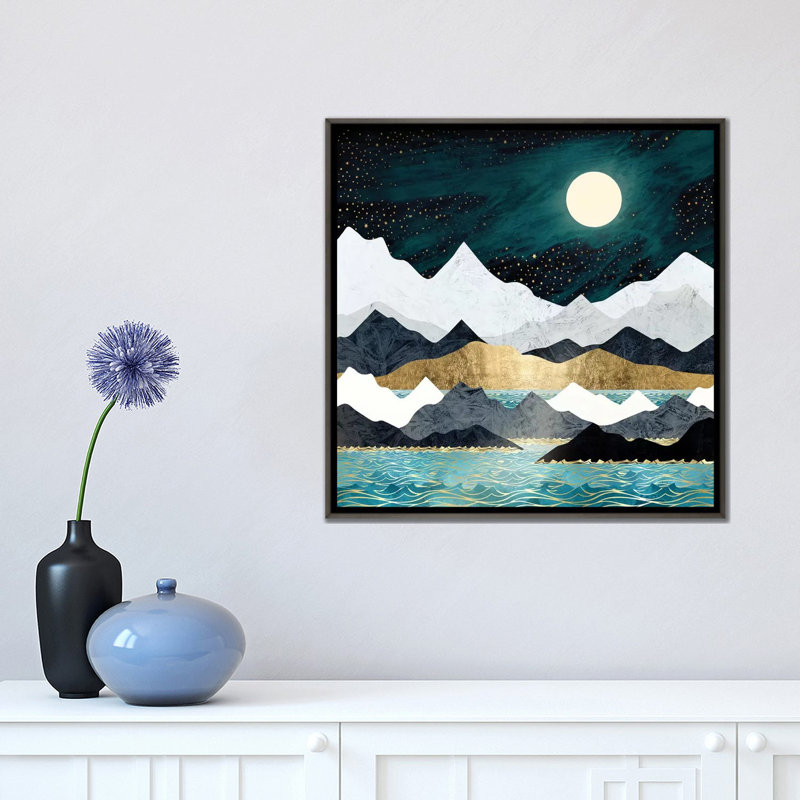 « ocean stars » par spacefrog designs-print, Toile avec cadre en bois classique, H 18 po x l 18 po x P 1,5 po