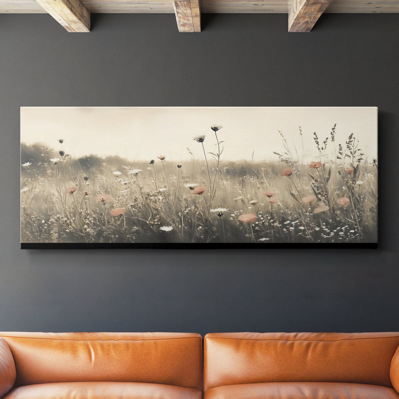 Botanical Series-CCXI- Toile tendue avec châssis - Prêt à accrocher, H 16 po x l 40 po