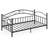 Twin Size Metal Daybed Frame w/ Headboard Heavy-Duty Metal Slats Support