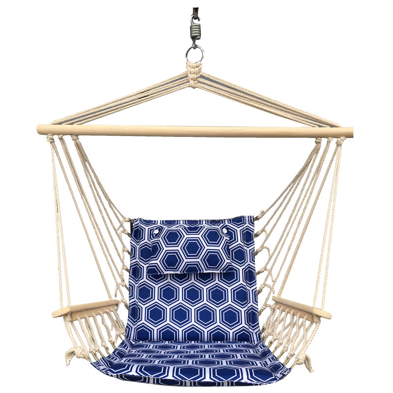 Chaise hamac American Flag, Bleu marine / blanc