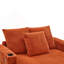 Modern Corduroy Oversized Recliner Sofa With Deep Seat, 3 Pillows, USB Charging, RGB LED Light Strip, Cup Holder, Side Pocket - Suitable For Living Room And Bedroom-1453988931