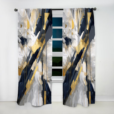 Rigsby - Shapes Curtain - Room Darkening Abstract Curtain - 1 Panels