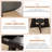 Extendable Dining Table for 8, Space-Saving Extendable Kitchen Table, Round Dining Table with Hidden Storage, Dining Room Table WIth Thickened Solid Wood Top, Black-1008621220