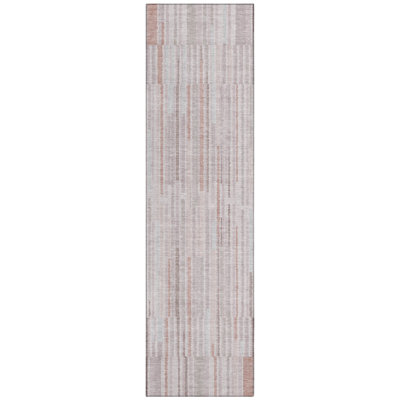 Machine Washable Indoor/Outdoor Xhevrie Coral Rug