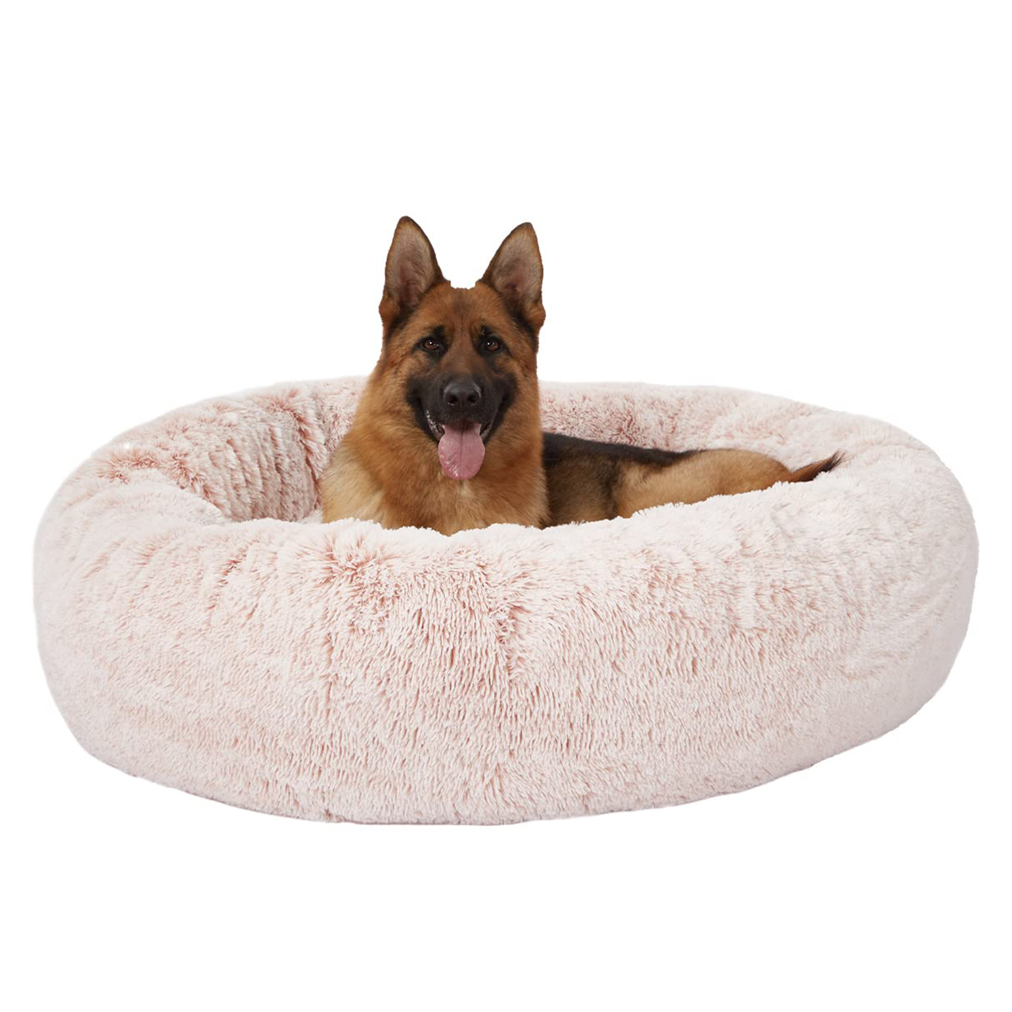 Calming Donut Dog Bed for Extra Large Dogs Tucker Murphy Pet Color: Pink