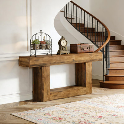 Table de couloir à 2 niveaux, table de canapé, table console