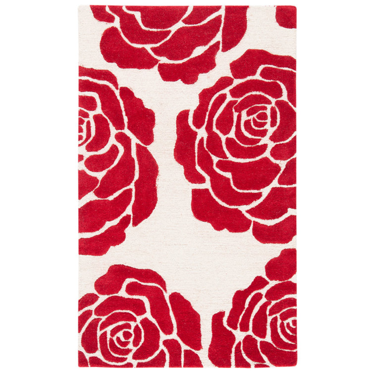 Cannen Hand Tufted Wool Floral Rug