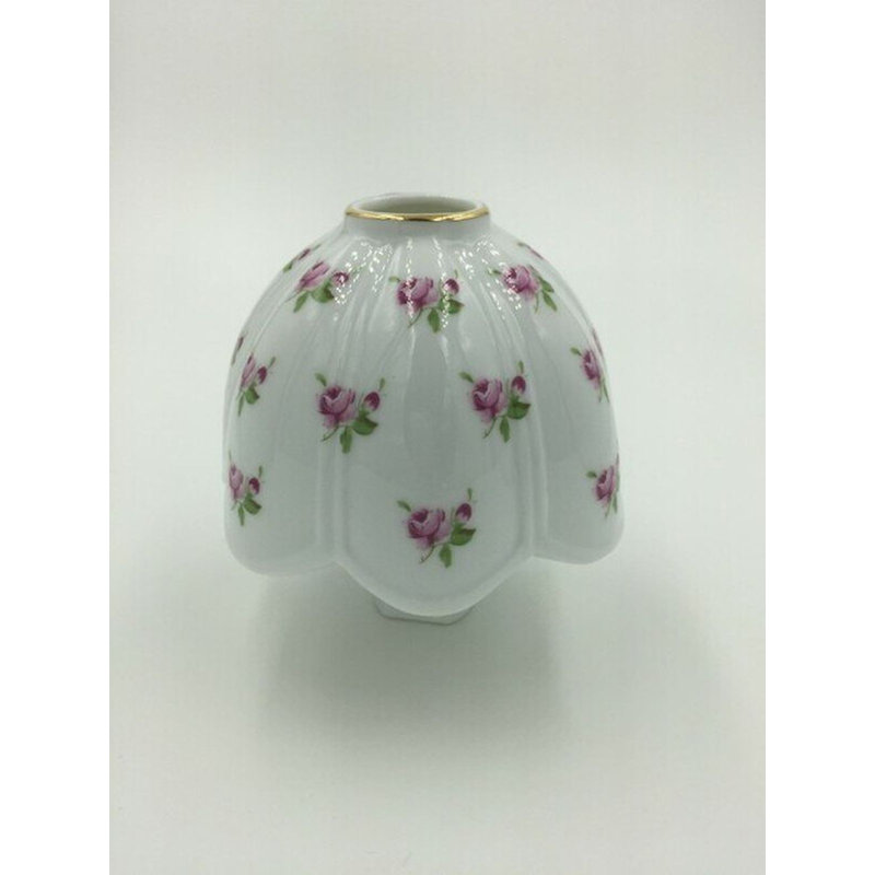 Naleea fleurs roses sur un abat-jour en forme de Tiffany