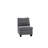 Gray Modular - 3Pc: Linen-Like Fabric & Stable Wood Model Chairs 3Pc , Gray: Resilient Build