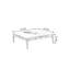 Table basse à quatre pieds avec rangement-98471028
