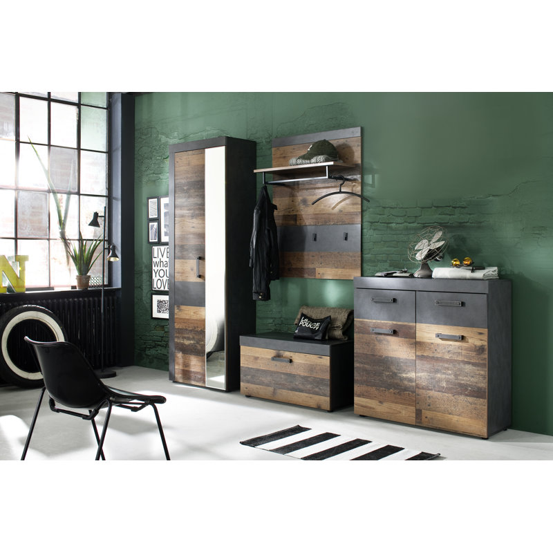 Ajuni 2 Door Manufactured Wood Wardrobe