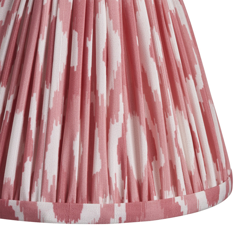 Burley Rechargeable LED Rechargeable and Ikat 16cm neutral shade Wall Sconce, Coral Pink