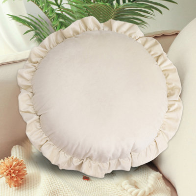 The Fashionable And Simply Round Cushions And Throw Pillows Are Now Comfortable-simply And Fashionable