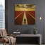 «We'Ll Meet Again 2 Landscape Sqaures» par DB Waterman, art mural en métal doré, 36 po x 36 po-1771552310