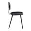 Chaise de salle à manger en similicuir avec pieds en acier-101203575