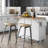 Kitchen Island With Drop-leaf Countertop, 5 Wheels, Storage Cabinet, Open Shelves And 3 Drawers-106952073