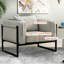 Khrishna 1 Seater Faux Leather Sofa-2037567623