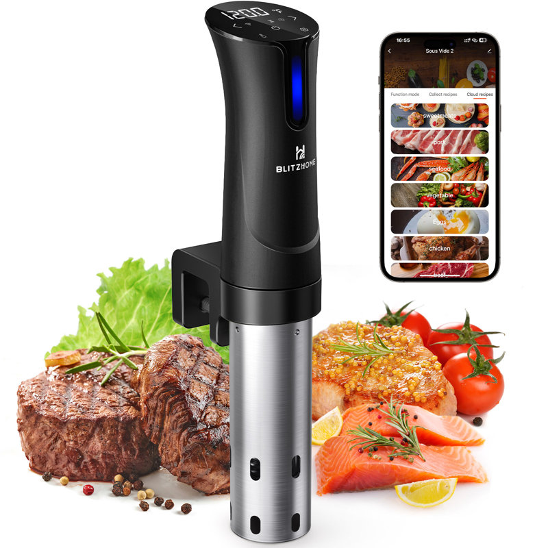 1100W WiFi Sous Vide Cooker with APP Remote Control, Timer, Temperature Setting Function