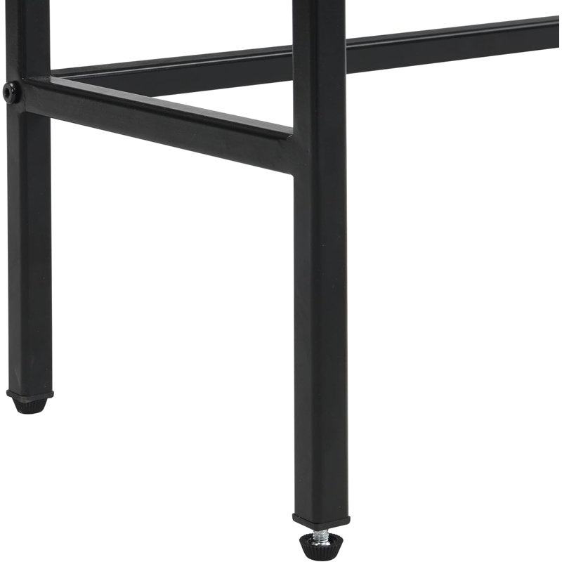 75 cm W Console Table, black, black