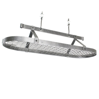 Premier USA Handcrafted Gourmet 3 ft Classic Oval Hanging Pot Rack