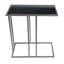 Table de bout 26 po avec cadre en marbre et fer noir