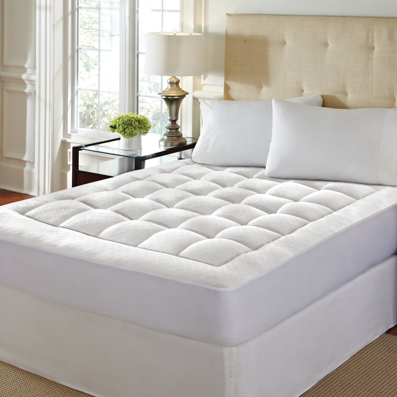 Protège-matelas en mousse viscoélastique en polyester, Double