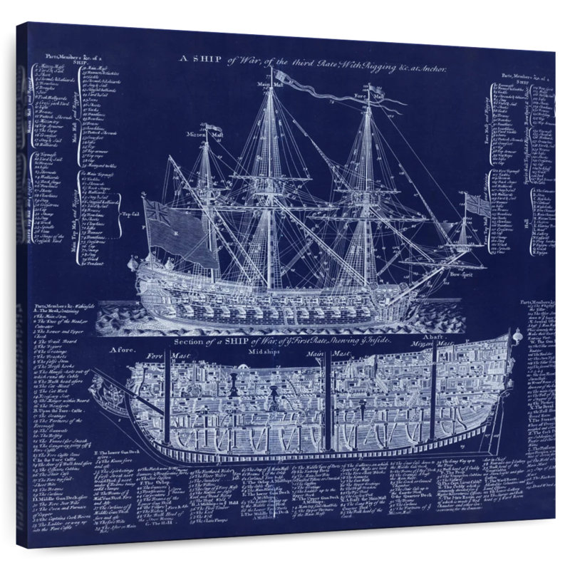 Laelle British War Ship Blueprint