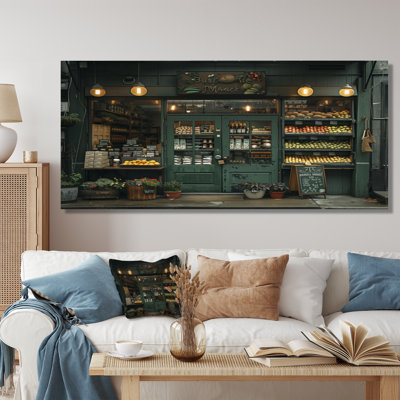 «Green Orange Market Farm Shop II» - Décoration murale magasins et magasins