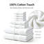Ensemble de 8 serviettes de bain 100 % coton peigné, ultra douces et très absorbantes pour la salle de bain-1604611432