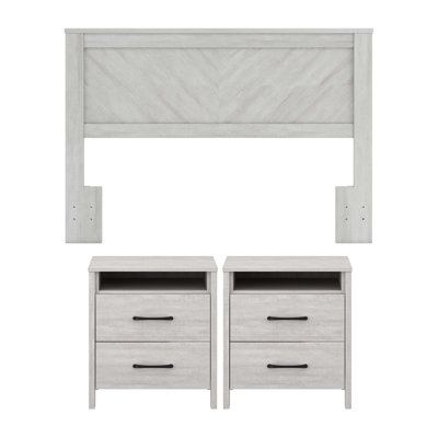 Advaith Modern 3 Piece Bedroom Set