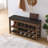 Nordique Storage Bench with PU Leather Seat & Rubberwood Frame-116010579