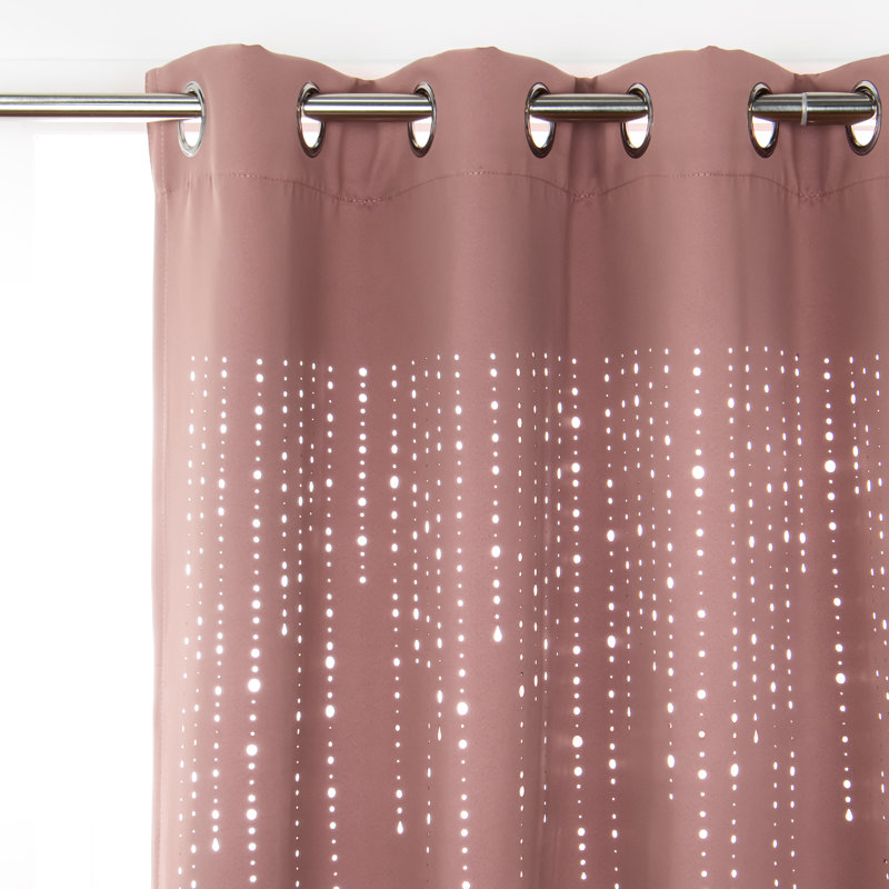 Rideau en polyester, Mauve