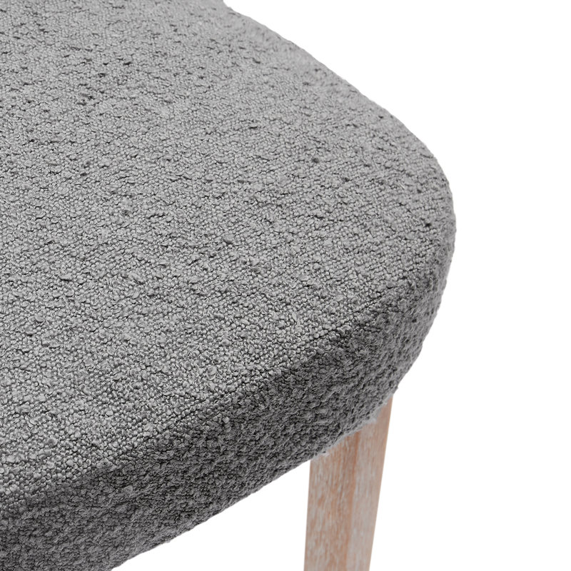 19.5'' H Upholstered Side Chair, Gray, 1