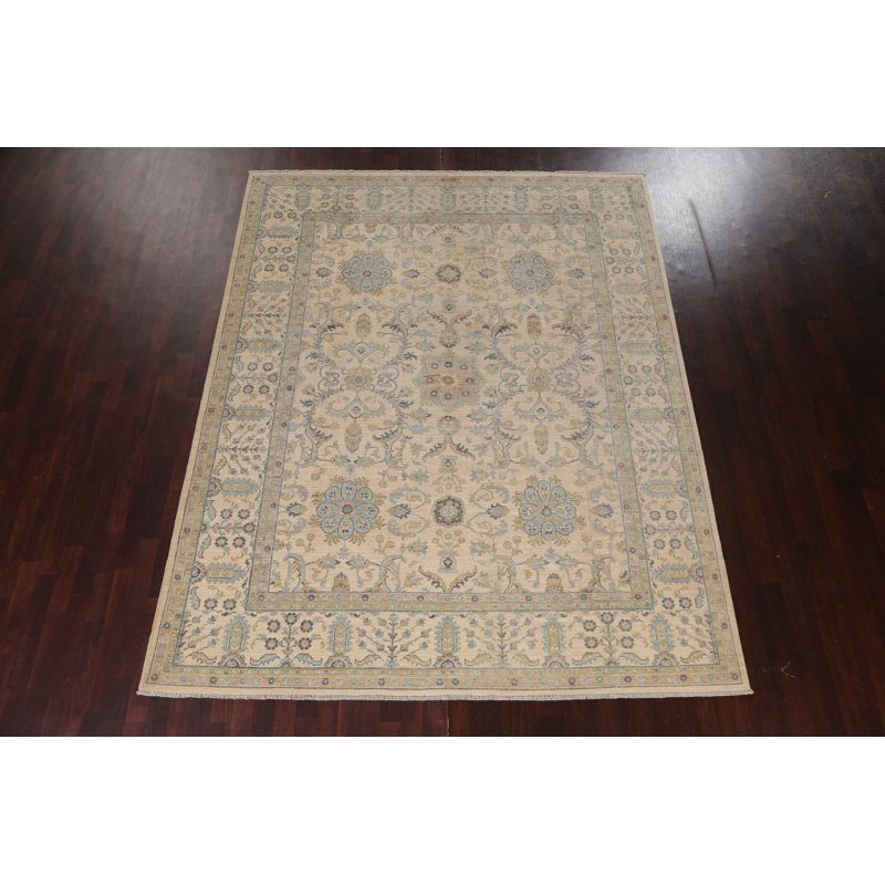 One-of-a-Kind 7'11" X 9'10" Wool Area Rug in Beige
