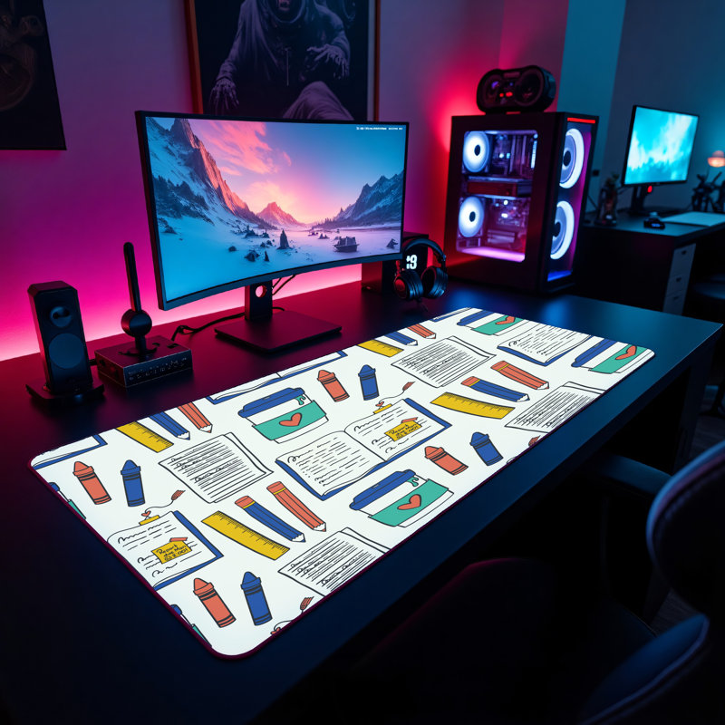 Polyester Desk Pad, 23.6x13.8