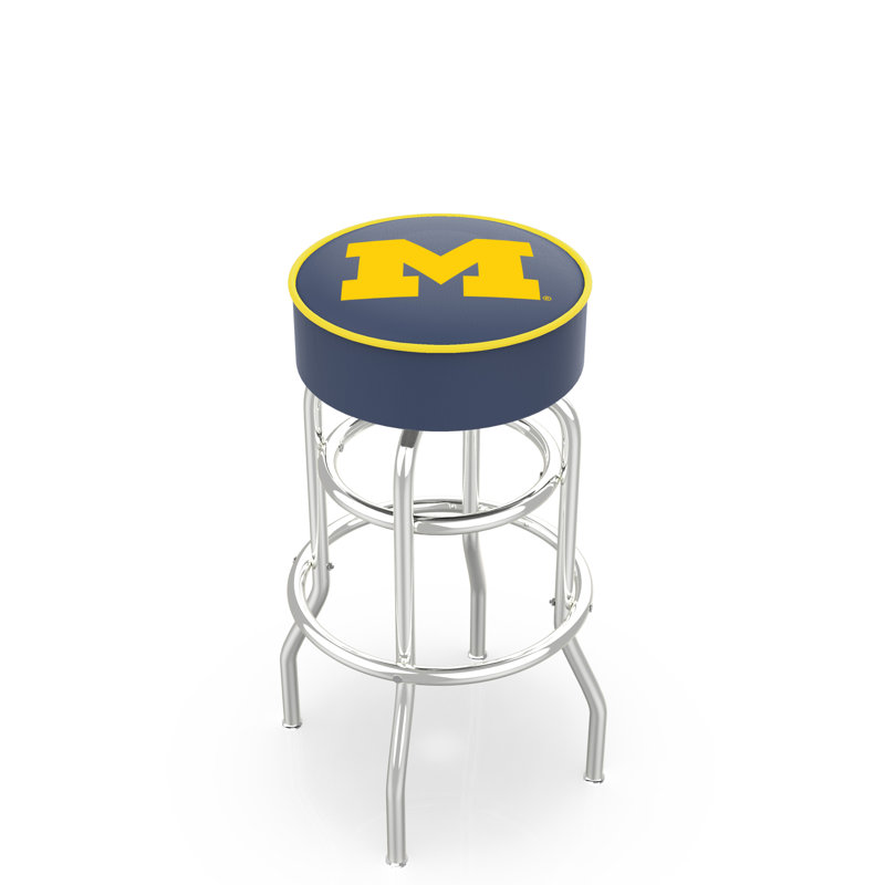 NCAA Swivel Bar & Counter Stool, Bar Stool (30" Seat Height), Michigan