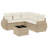 Vidaxl Garden Sofa Set Beige, Cream