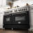 ZLINE 60 In. 7.4 Cu. Ft. Legacy Dual Fuel Range with Gas Cooktop 2 Electric Convection Ovens-88227008