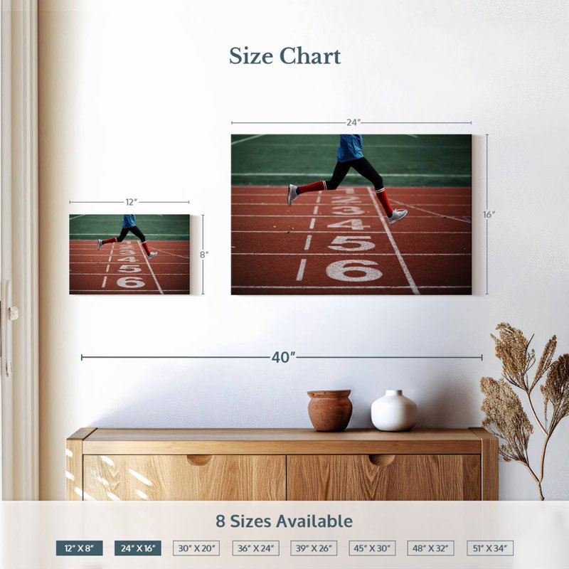 Athlétisme Sireci, H 16 po x l 24 po