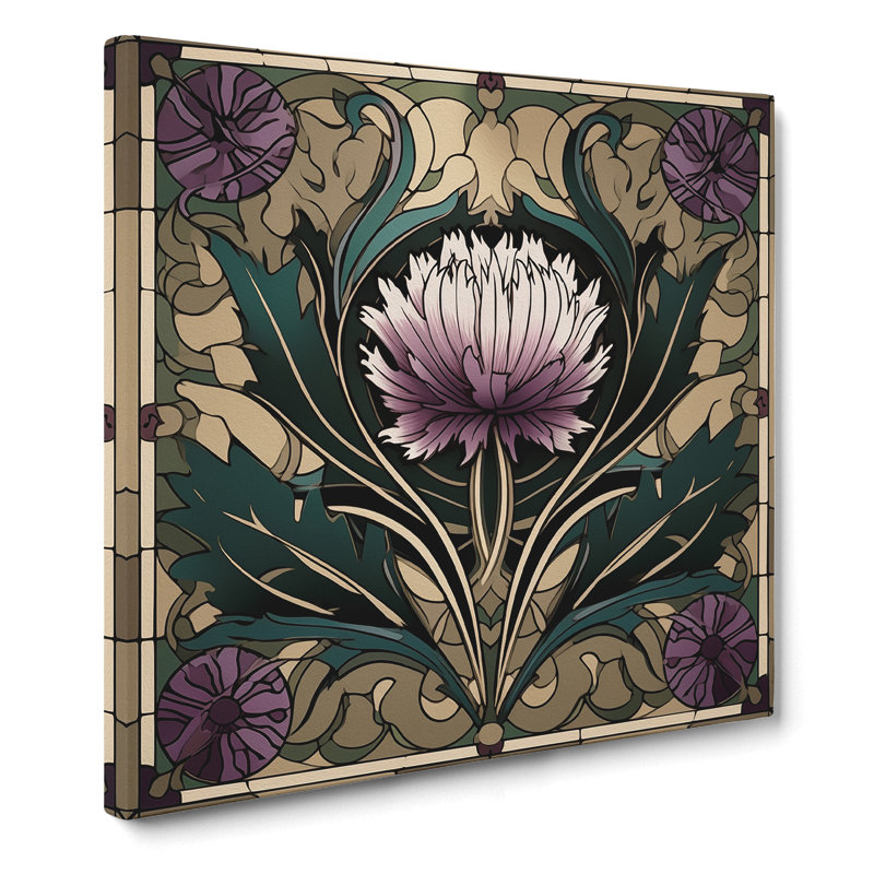 Thistle No.1 - No Frame Print, 50cm H x 50cm W x 3cm D
