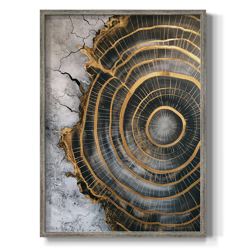 ABSTRACT Series CCLXXIV Framed Print - Solid Wood, 11" H x 9" W