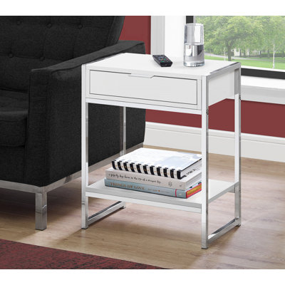 Table d'appoint, table de chevet moderne avec tiroir, petite table de chevet