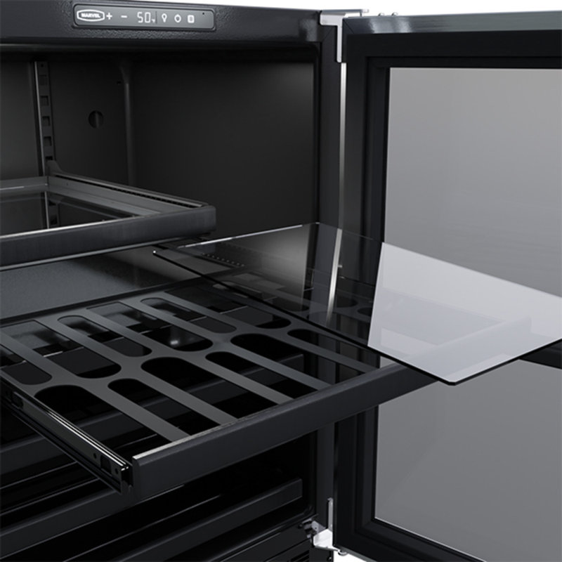 Marvel Appliances Dual Zone 23.88'' Built-In 22 Bottle Built-In with Reversible Door